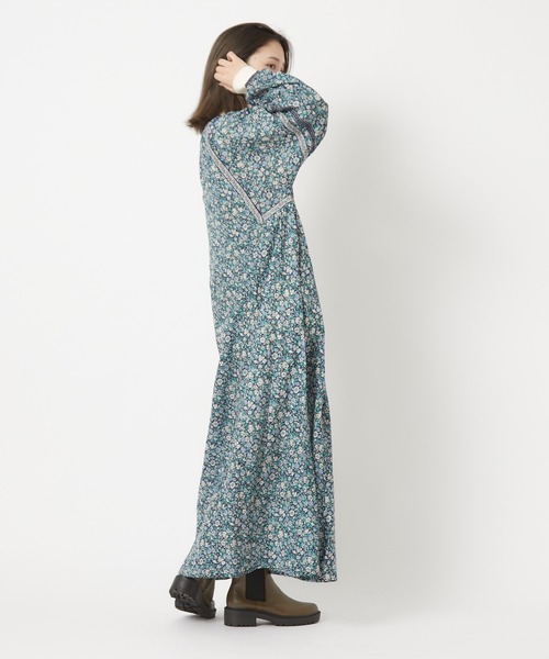 CIAOPANIC（チャオパニック）の「インディアプリントワンピース（ワンピース・レディース・ネイビー/グリーン・FREE）」の9枚目の写真