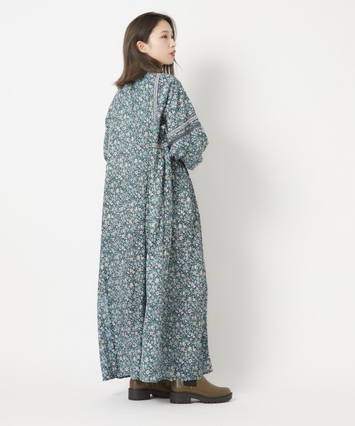 CIAOPANIC（チャオパニック）の「インディアプリントワンピース（ワンピース・レディース・ネイビー/グリーン・FREE）」の7枚目の写真