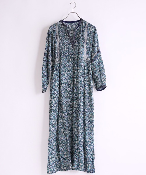 CIAOPANIC（チャオパニック）の「インディアプリントワンピース（ワンピース・レディース・ネイビー/グリーン・FREE）」の17枚目の写真