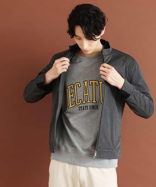 MK MICHEL KLEIN HOMME （エムケーミッシェルクランオム）の「MAGICストレッチ/コンパクトストレッチブルゾン（ライダースジャケット・メンズ・チャコールグレー/ブラック・46/48/51）」の4枚目の写真