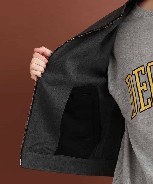 MK MICHEL KLEIN HOMME （エムケーミッシェルクランオム）の「MAGICストレッチ/コンパクトストレッチブルゾン（ライダースジャケット・メンズ・チャコールグレー/ブラック・46/48/51）」の10枚目の写真