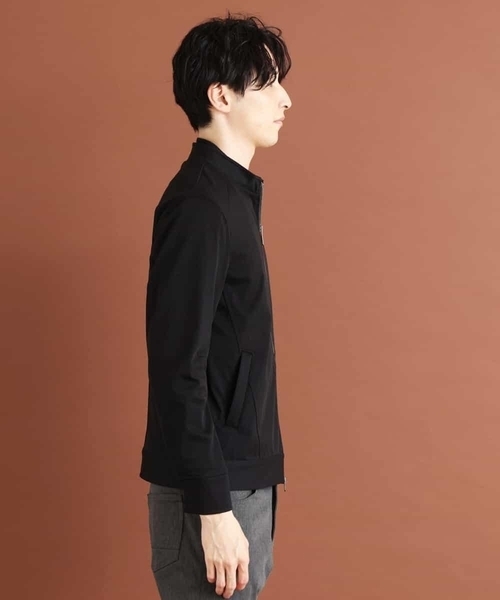 MK MICHEL KLEIN HOMME （エムケーミッシェルクランオム）の「MAGICストレッチ/コンパクトストレッチブルゾン（ライダースジャケット・メンズ・チャコールグレー/ブラック・46/48/51）」の13枚目の写真