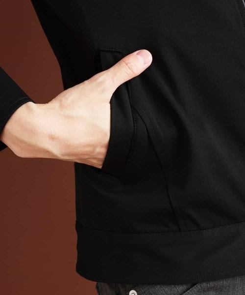 MK MICHEL KLEIN HOMME （エムケーミッシェルクランオム）の「MAGICストレッチ/コンパクトストレッチブルゾン（ライダースジャケット・メンズ・チャコールグレー/ブラック・46/48/51）」の17枚目の写真