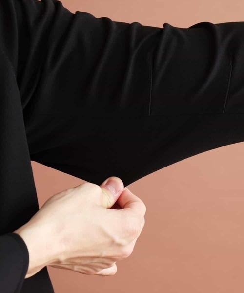 MK MICHEL KLEIN HOMME （エムケーミッシェルクランオム）の「MAGICストレッチ/コンパクトストレッチブルゾン（ライダースジャケット・メンズ・チャコールグレー/ブラック・46/48/51）」の18枚目の写真