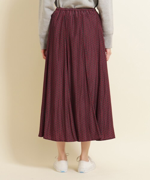 Dessin（デッサン）の「◆【S～Lサイズあり・洗える・ウエストゴム】小付きプリントスカート（スカート・レディース・ネイビー系/パープル系その他・01/03/02）」の5枚目の写真