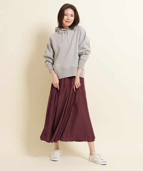 Dessin（デッサン）の「◆【S～Lサイズあり・洗える・ウエストゴム】小付きプリントスカート（スカート・レディース・ネイビー系/パープル系その他・01/03/02）」の11枚目の写真