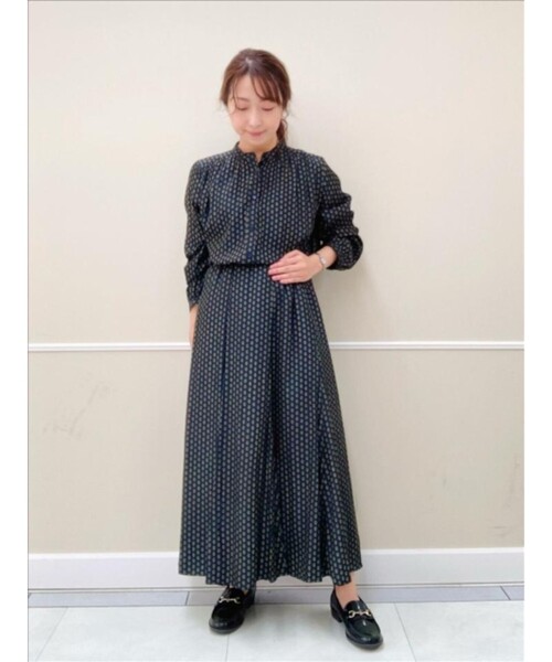 Dessin（デッサン）の「◆【S～Lサイズあり・洗える・ウエストゴム】小付きプリントスカート（スカート・レディース・ネイビー系/パープル系その他・01/03/02）」の12枚目の写真