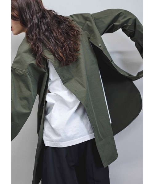 ASTRAL(アストラル)の「【Astral】side button shirt(シャツ/ブラウス・メンズ・ホワイト/ブラック/グレー/カーキ・ONE SIZE)」の4枚目の写真