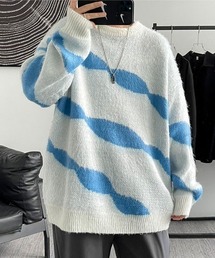 ルーズシルエットシャギーニット