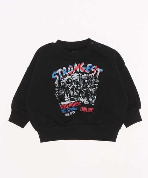 Life Support Products（ライフサポートプロダクツ）の「ヴィンテージプリントトレーナー（80～150cm）（スウェット・キッズ・ホワイト/ブラック/ベージュ/マスタード/チャコール・90/100/110/120/80/130/95/140/150）」の15枚目の写真