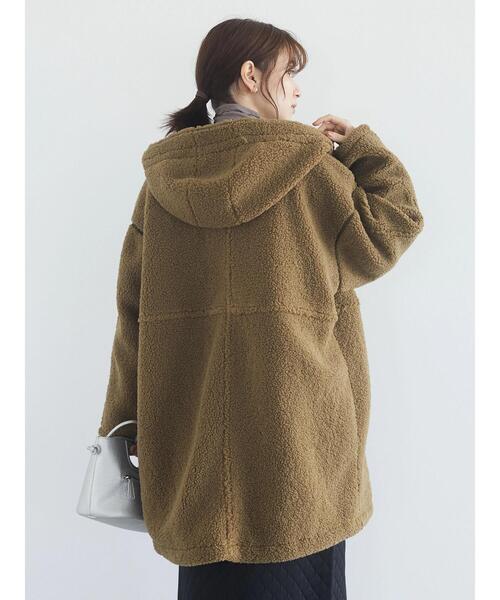 Green Parks(グリーンパークス)の「ボアロングコート*(その他アウター・レディース・ブラック/カーキ/ブルー・FREE)」の19枚目の写真