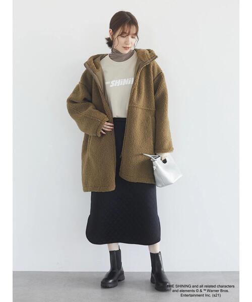 Green Parks(グリーンパークス)の「ボアロングコート*(その他アウター・レディース・ブラック/カーキ/ブルー・FREE)」の21枚目の写真