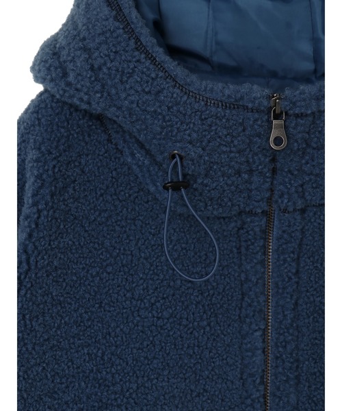 Green Parks(グリーンパークス)の「ボアロングコート*(その他アウター・レディース・ブラック/カーキ/ブルー・FREE)」の16枚目の写真