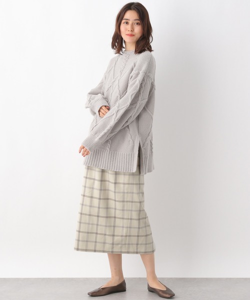 LEPSIM（レプシィム）の「マタニティ／チェックナロースカート　215918（マタニティウェア/グッズ・レディース・ブラック/ベージュ・FREE）」の16枚目の写真