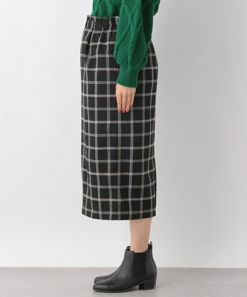 LEPSIM（レプシィム）の「マタニティ／チェックナロースカート　215918（マタニティウェア/グッズ・レディース・ブラック/ベージュ・FREE）」の10枚目の写真