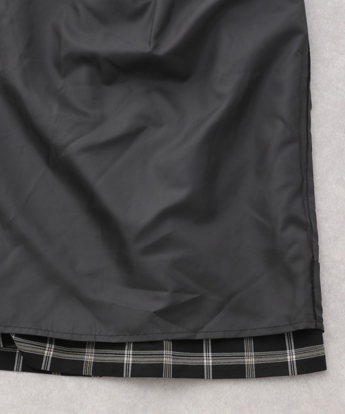 LEPSIM（レプシィム）の「マタニティ／チェックナロースカート　215918（マタニティウェア/グッズ・レディース・ブラック/ベージュ・FREE）」の6枚目の写真