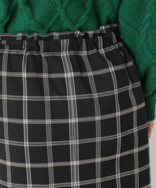 LEPSIM（レプシィム）の「マタニティ／チェックナロースカート　215918（マタニティウェア/グッズ・レディース・ブラック/ベージュ・FREE）」の11枚目の写真
