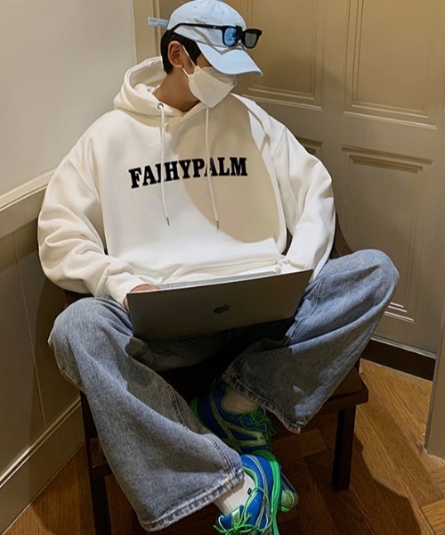 MGV（エムジーヴィー）の「‘FAIHYPALM‘フロントロゴフーディー（パーカー・メンズ・ホワイト/ライトグレー/ブラック/グレー/ベージュ・MEDIUM/LARGE/X-LARGE）」の6枚目の写真