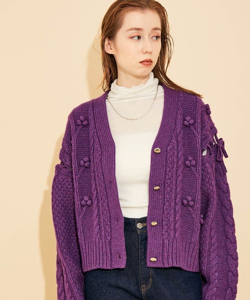MADEMOISELLE ROPE'(マドモアゼル ロペ)の「ハイネックプルオーバー(Tシャツ/カットソー・レディース・ブラック/オフホワイト/ボルドー・38)」の9枚目の写真