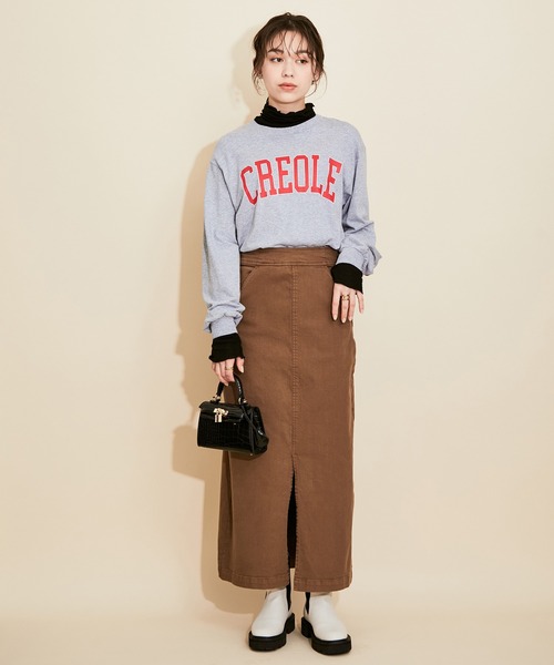 MADEMOISELLE ROPE'(マドモアゼル ロペ)の「ハイネックプルオーバー(Tシャツ/カットソー・レディース・ブラック/オフホワイト/ボルドー・38)」の19枚目の写真