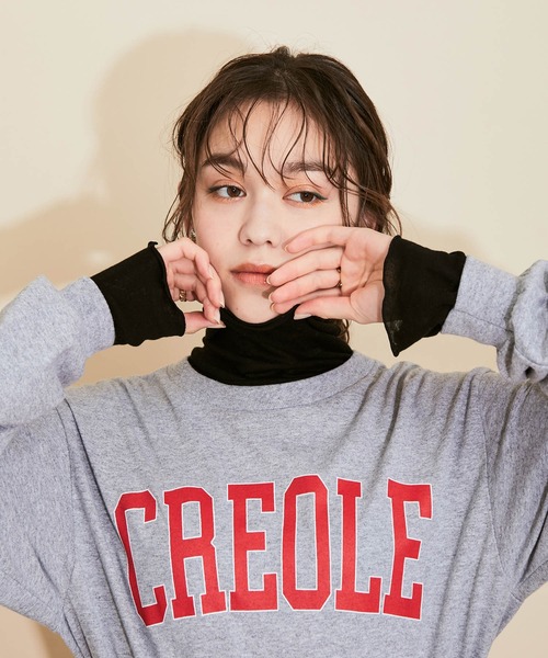 MADEMOISELLE ROPE'(マドモアゼル ロペ)の「ハイネックプルオーバー(Tシャツ/カットソー・レディース・ブラック/オフホワイト/ボルドー・38)」の20枚目の写真