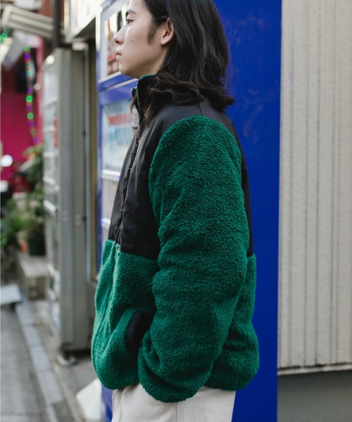 BROKEN BASE（ブロークンベース）の「スイッチングボアブルゾン（ブルゾン・メンズ・グレー/グリーン/ブラウン・LARGE/MEDIUM）」の11枚目の写真