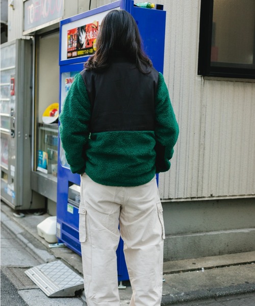 BROKEN BASE（ブロークンベース）の「スイッチングボアブルゾン（ブルゾン・メンズ・グレー/グリーン/ブラウン・LARGE/MEDIUM）」の12枚目の写真