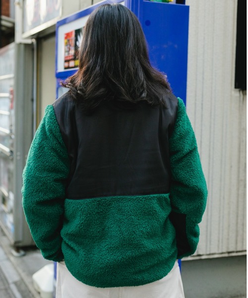 BROKEN BASE（ブロークンベース）の「スイッチングボアブルゾン（ブルゾン・メンズ・グレー/グリーン/ブラウン・LARGE/MEDIUM）」の13枚目の写真