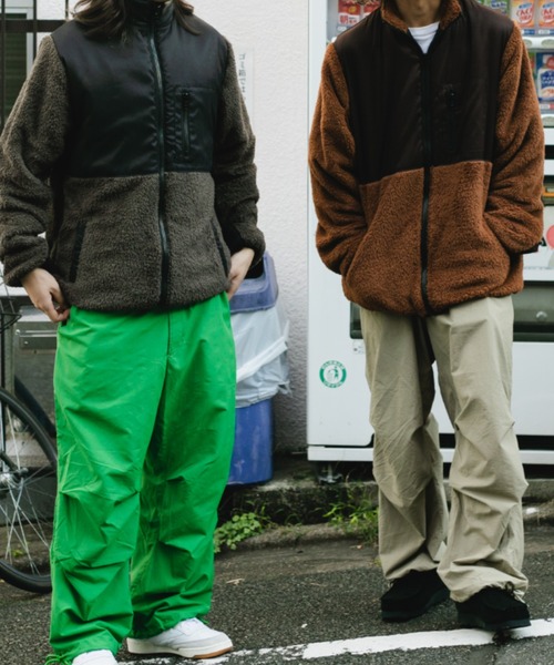 BROKEN BASE（ブロークンベース）の「スイッチングボアブルゾン（ブルゾン・メンズ・グレー/グリーン/ブラウン・LARGE/MEDIUM）」の15枚目の写真