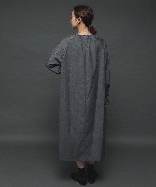 SENSE OF PLACE by URBAN RESEARCH（センスオブプレイスバイアーバンリサーチ）の「ベストレイヤードワンピース（ワンピース・レディース・ベージュ/グレー/ブラック/カーキ・ONE）」の14枚目の写真