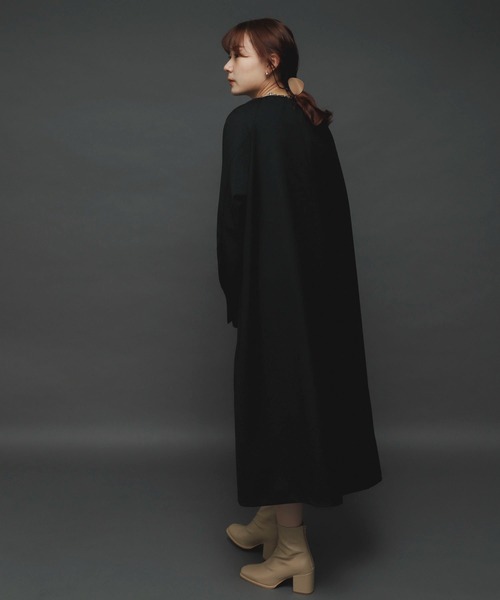 SENSE OF PLACE by URBAN RESEARCH（センスオブプレイスバイアーバンリサーチ）の「ベストレイヤードワンピース（ワンピース・レディース・ベージュ/グレー/ブラック/カーキ・ONE）」の9枚目の写真