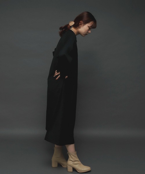 SENSE OF PLACE by URBAN RESEARCH（センスオブプレイスバイアーバンリサーチ）の「ベストレイヤードワンピース（ワンピース・レディース・ベージュ/グレー/ブラック/カーキ・ONE）」の21枚目の写真