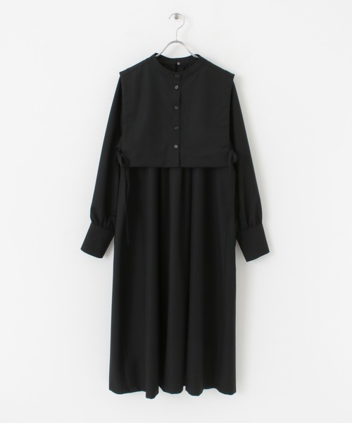 SENSE OF PLACE by URBAN RESEARCH（センスオブプレイスバイアーバンリサーチ）の「ベストレイヤードワンピース（ワンピース・レディース・ベージュ/グレー/ブラック/カーキ・ONE）」の5枚目の写真