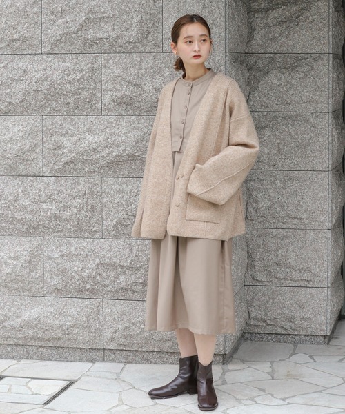 SENSE OF PLACE by URBAN RESEARCH（センスオブプレイスバイアーバンリサーチ）の「ベストレイヤードワンピース（ワンピース・レディース・ベージュ/グレー/ブラック/カーキ・ONE）」の11枚目の写真