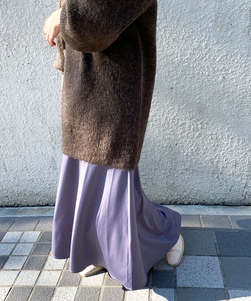 archives（アルシーヴ）の「サテンマーメイドスカート（スカート・レディース・パープル/ブラック/グリーン/イエロー/アイボリー・MEDIUM）」の5枚目の写真