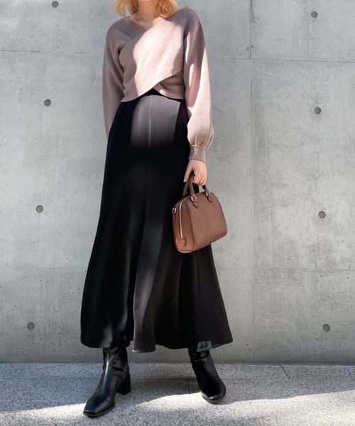 archives（アルシーヴ）の「サテンマーメイドスカート（スカート・レディース・パープル/ブラック/グリーン/イエロー/アイボリー・MEDIUM）」の20枚目の写真