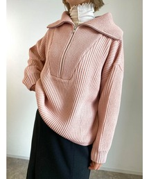 MLI'A | ハーフZIPプルオーバーニット(ニット/セーター)