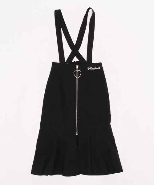 PINKHUNT（ピンクハント）の「PINKHUNT ミディ丈ジャンパースカート 6103K #IG（ワンピース・キッズ・グレー/ブラック・140cm/150cm/120cm/160cm/130cm）」の4枚目の写真