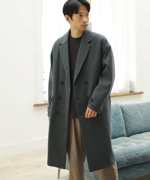 LAKOLE(ラコレ)の「メルトンカルゼロングコート / 218473(チェスターコート・メンズ・ブラック/ブラウン/グレー・MEDIUM/LARGE)」の3枚目の写真