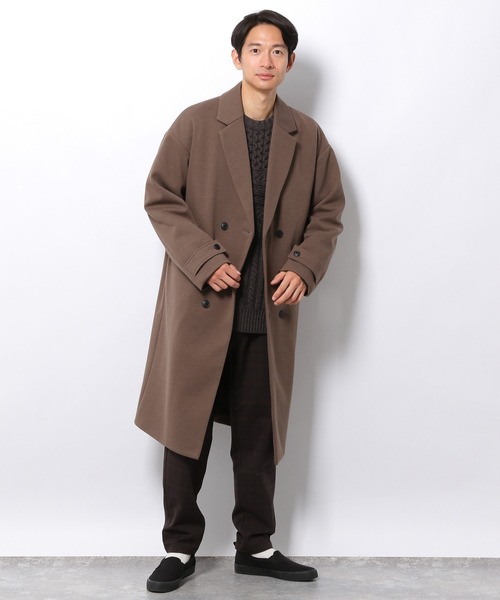 LAKOLE(ラコレ)の「メルトンカルゼロングコート / 218473(チェスターコート・メンズ・ブラック/ブラウン/グレー・MEDIUM/LARGE)」の12枚目の写真