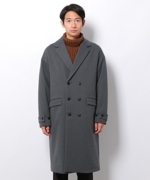 LAKOLE(ラコレ)の「メルトンカルゼロングコート / 218473(チェスターコート・メンズ・ブラック/ブラウン/グレー・MEDIUM/LARGE)」の5枚目の写真