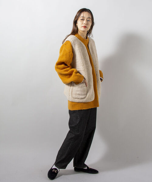 【美品】COLDBREAKER ボアベスト ベージュ くらすこと別注〉COLD BREAKER ボアベスト ｜くらすこと公式オンライン