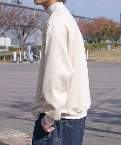 PairPair(ペアペア)の「カットスエードプリントプルオーバー(ユニセックス)(Tシャツ/カットソー・レディース・アイボリー/グレイッシュブルー・フリー)」の17枚目の写真