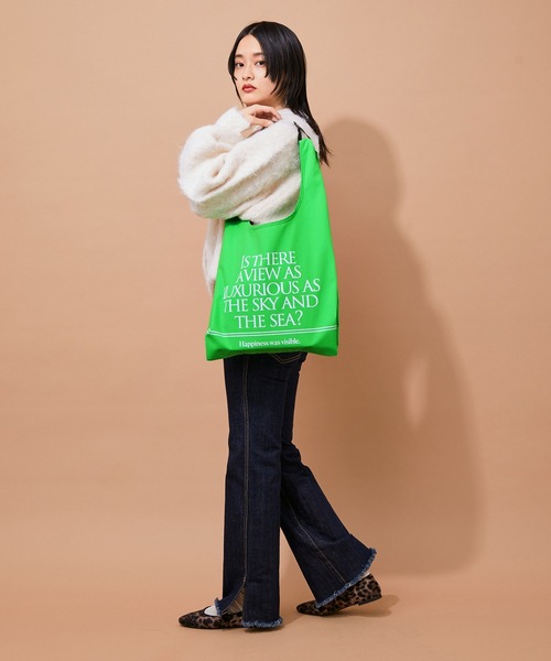 ADAM ET ROPE'（アダムエロペ）の「【ARTEMIO directed SKIN】エコバッグ（エコバッグ/サブバッグ・レディース・ブラック/グリーン/ホワイト・FREE）」の6枚目の写真