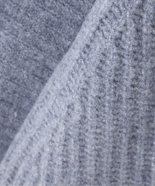 N.（N. Natural Beauty Basic）（エヌエヌナチュラルビューティーベーシック）の「◆変形畦ハイネックニット（ニット/セーター・レディース・パープル/オフホワイト/ブルー・MEDIUM）」の15枚目の写真