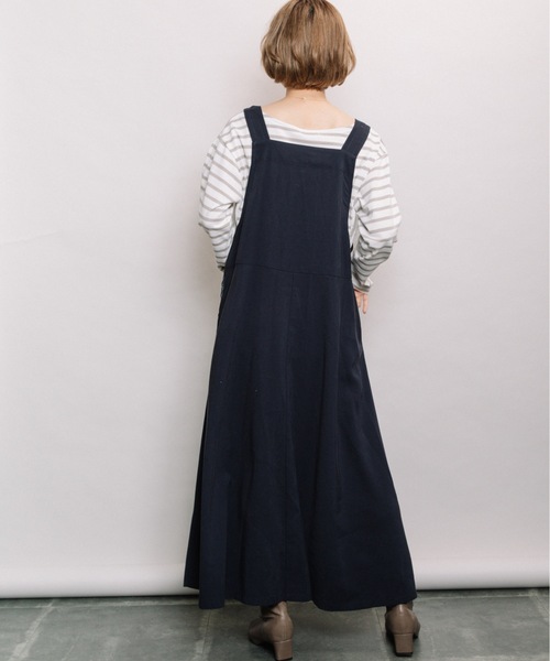 RTツイルフレアジャンスカ（ジャンパースカート）｜refinedworks