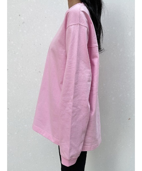 ENVYM（アンビー）の「シンプルロゴロングスリーブＴｅｅ（Tシャツ/カットソー・レディース・ホワイト/ブラック/ピンク・FREE）」の12枚目の写真