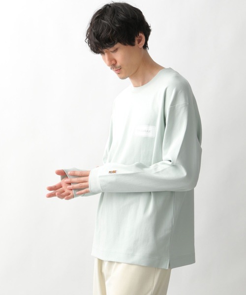 GLOBAL WORK(グローバルワーク)の「ON SUGAR長袖T/264136(Tシャツ/カットソー・メンズ・グレー/ミント・MEDIUM/SMALL/LARGE)」の7枚目の写真