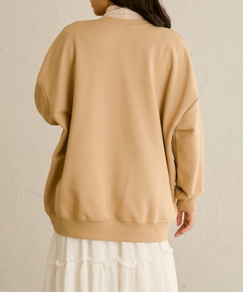 Ambre Neige（アンブルネージュ）の「オーバーロゴスウェット／【WEB/EC限定商品】（スウェット・レディース・アイボリー/ベージュ・FREE）」の3枚目の写真