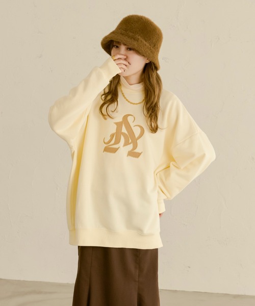 Ambre Neige（アンブルネージュ）の「オーバーロゴスウェット／【WEB/EC限定商品】（スウェット・レディース・アイボリー/ベージュ・FREE）」の6枚目の写真